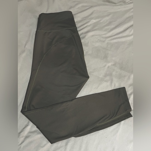 Outdoor Voices Pants - Outdoor Voices Small Olive Green Leggings w Inner Pocket and Inner Drawstring